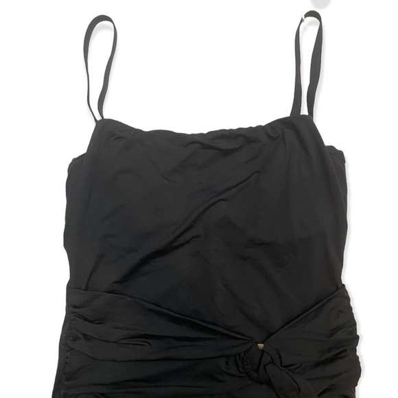 NWT! SEAFOLLY Black One Pice  Adjustable Straps Swimsuit SIZE 10 - Picture 3 of 10